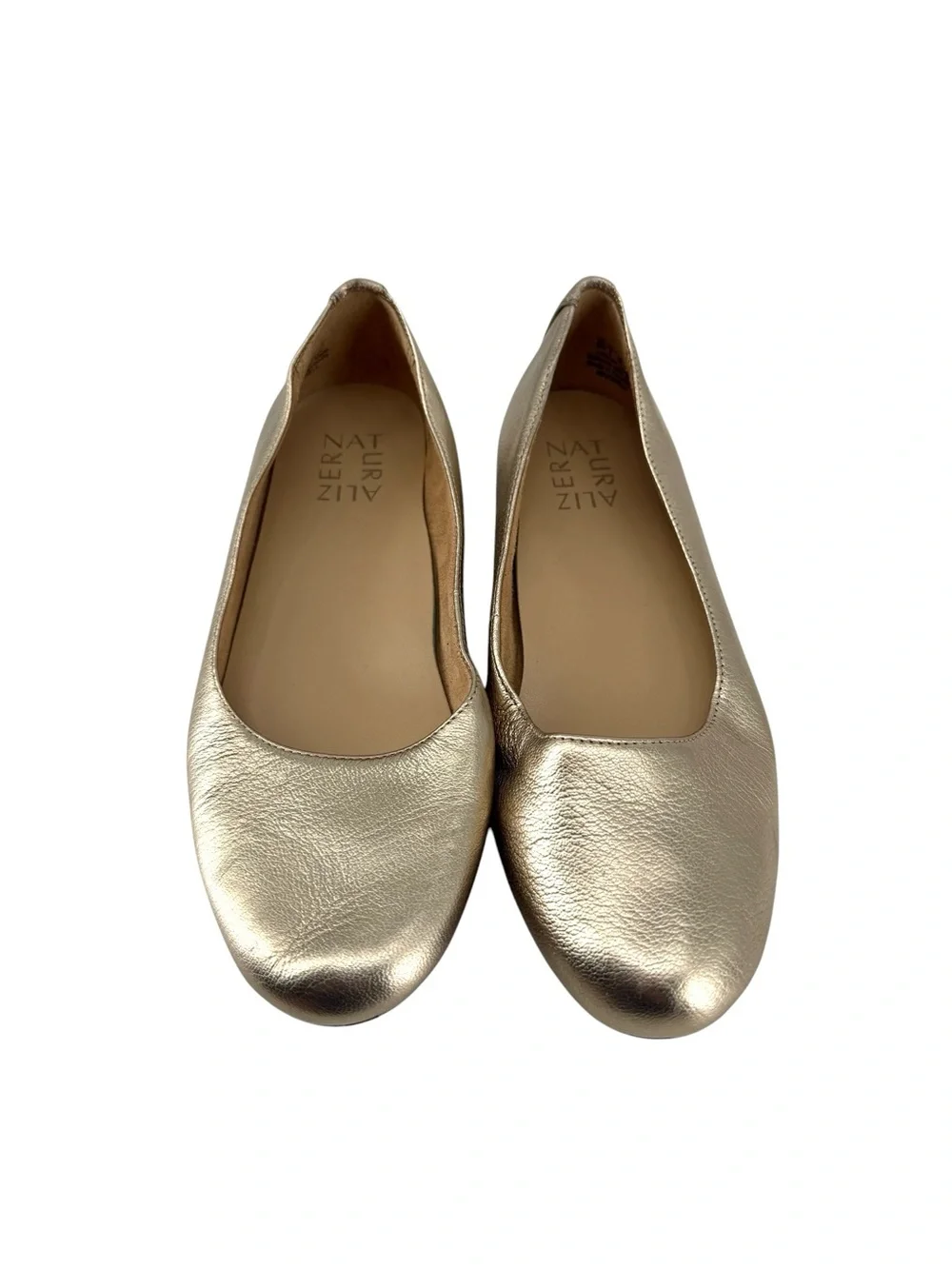 Naturalizer Maxwell Women’s Size 6 Warm Silver Metallic Ballet Flats New no box